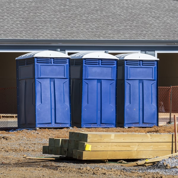 are there any restrictions on where i can place the portable restrooms during my rental period in Jonesfield MI